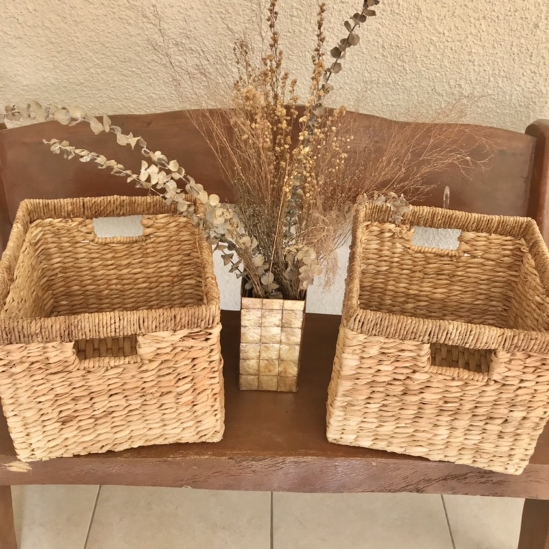 Seagrass Cube Storage Basket (Kallax Basket) Shopee Philippines