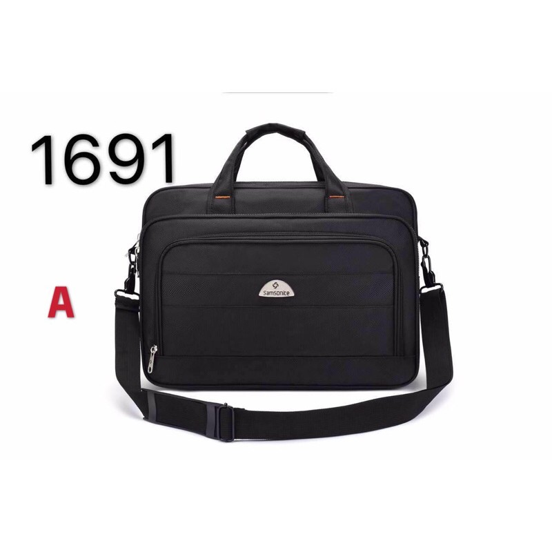 Samsonite Laptop Bag Business Shoulder Bag Unisex Briefcase Shopee