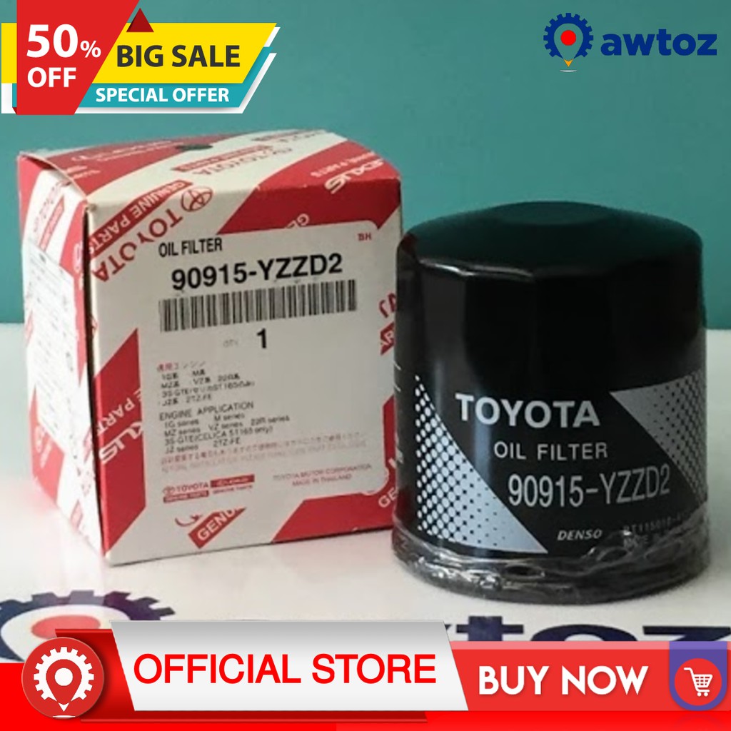 TOYOTA Genuine Oil Filter Toyota Fortuner, Toyota Innova, Toyota HiLux