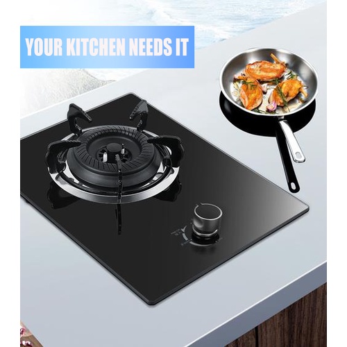 Household desktop builtin dualpurpose tempered glass gas stove with