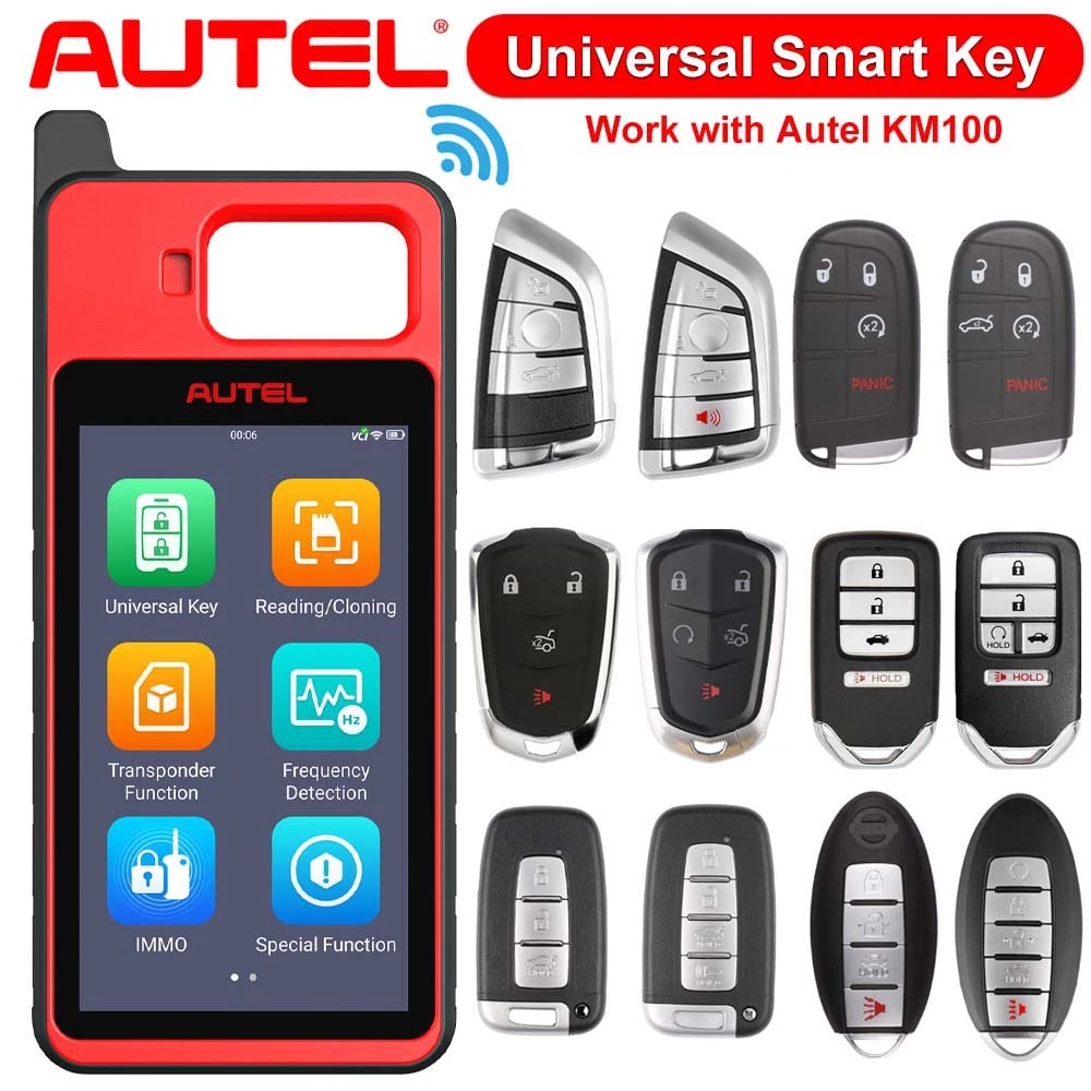 Autel Car Universal Smart Key Fob Remotes Key Work with Autel MaxiIM