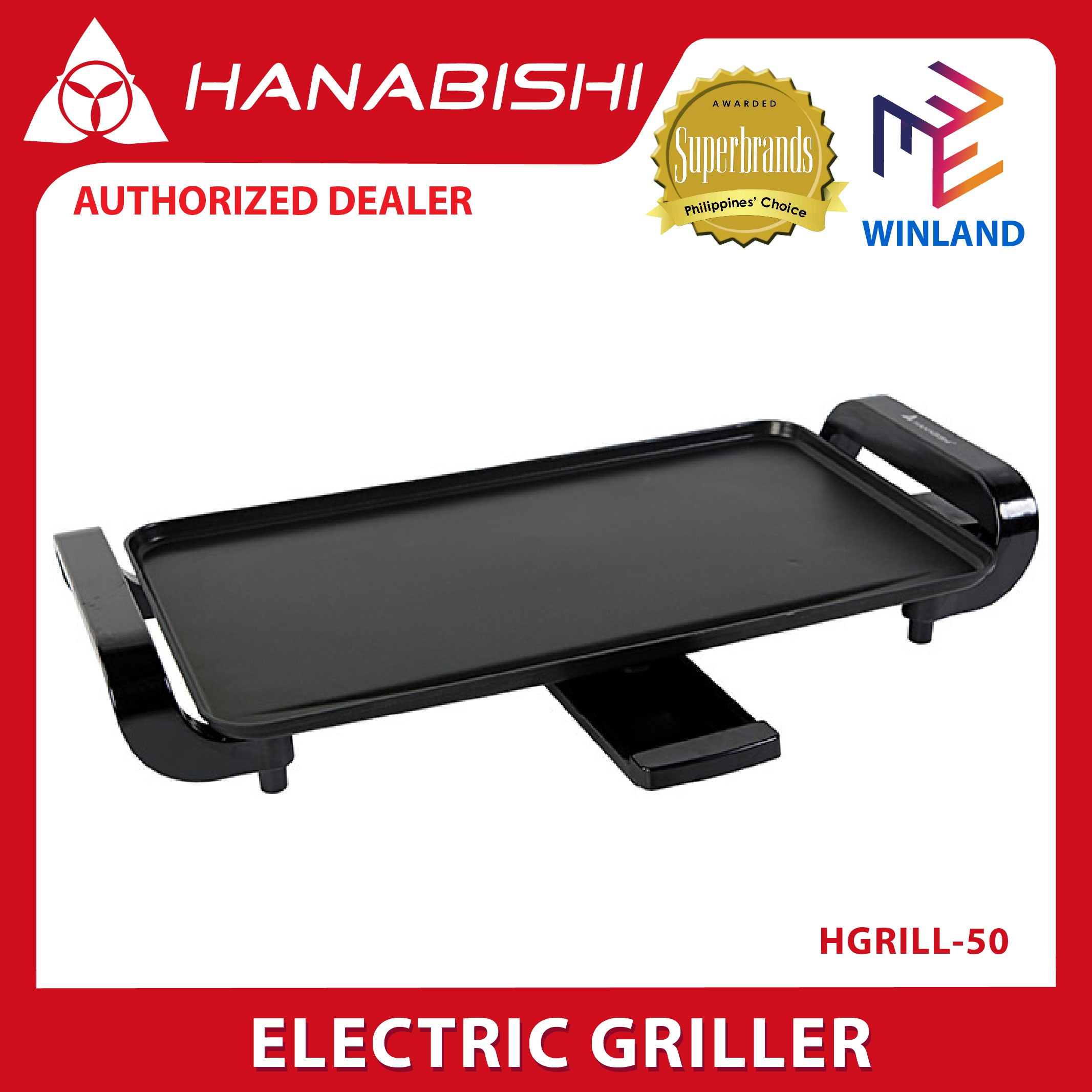 Hanabishi Original NonStick Electric Griller Samgyupsal Barbeque Grill