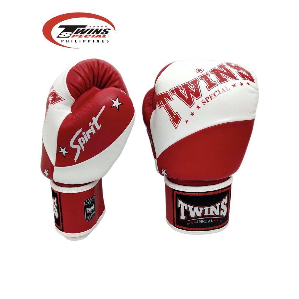 TWINS SPECIAL Fancy Boxing Gloves Spirit [White/Red] Shopee Philippines
