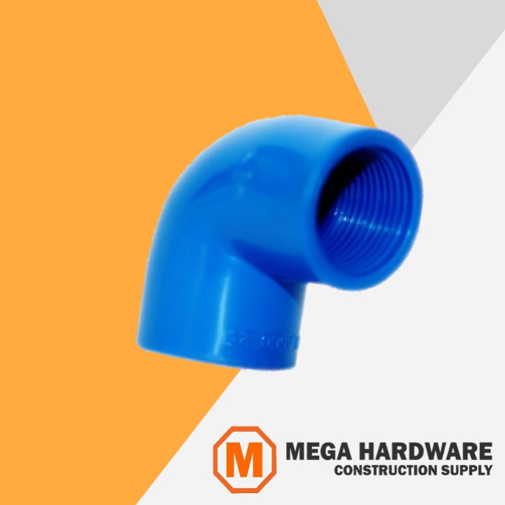 PVC Blue Threaded Elbow (see actual) Shopee Philippines