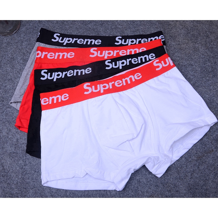 Supreme Men's Briefs Cotton Boxer Briefs Shopee Philippines