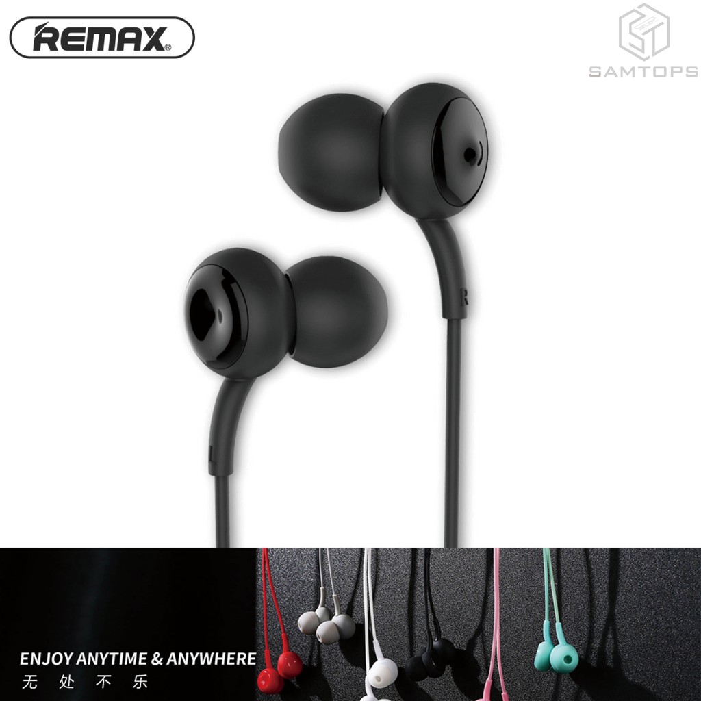 Original REMAX Music Clear Wired Inear Earphones with Mic Super Bass