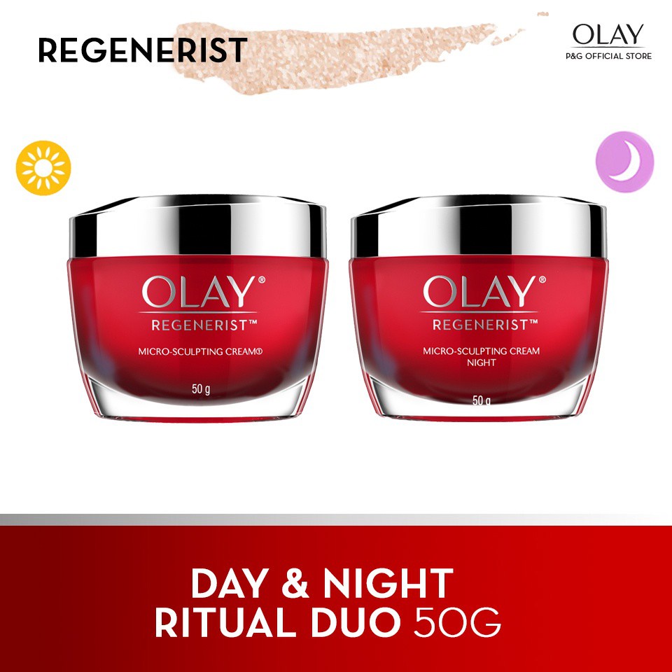 Olay Regenerist Day & Night MicroSculpting Cream Moisturizer Bundle