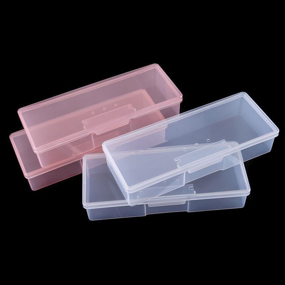 ♔AUSTransparent Nail Supplies Brush Kit Storage Box Plastic Container