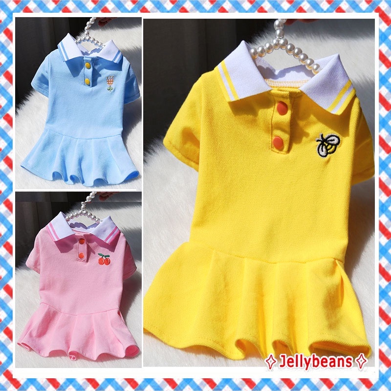 Dog dress girl Pet skirt Cat clothes Teddy Bichon Pomeranian Dog skirts