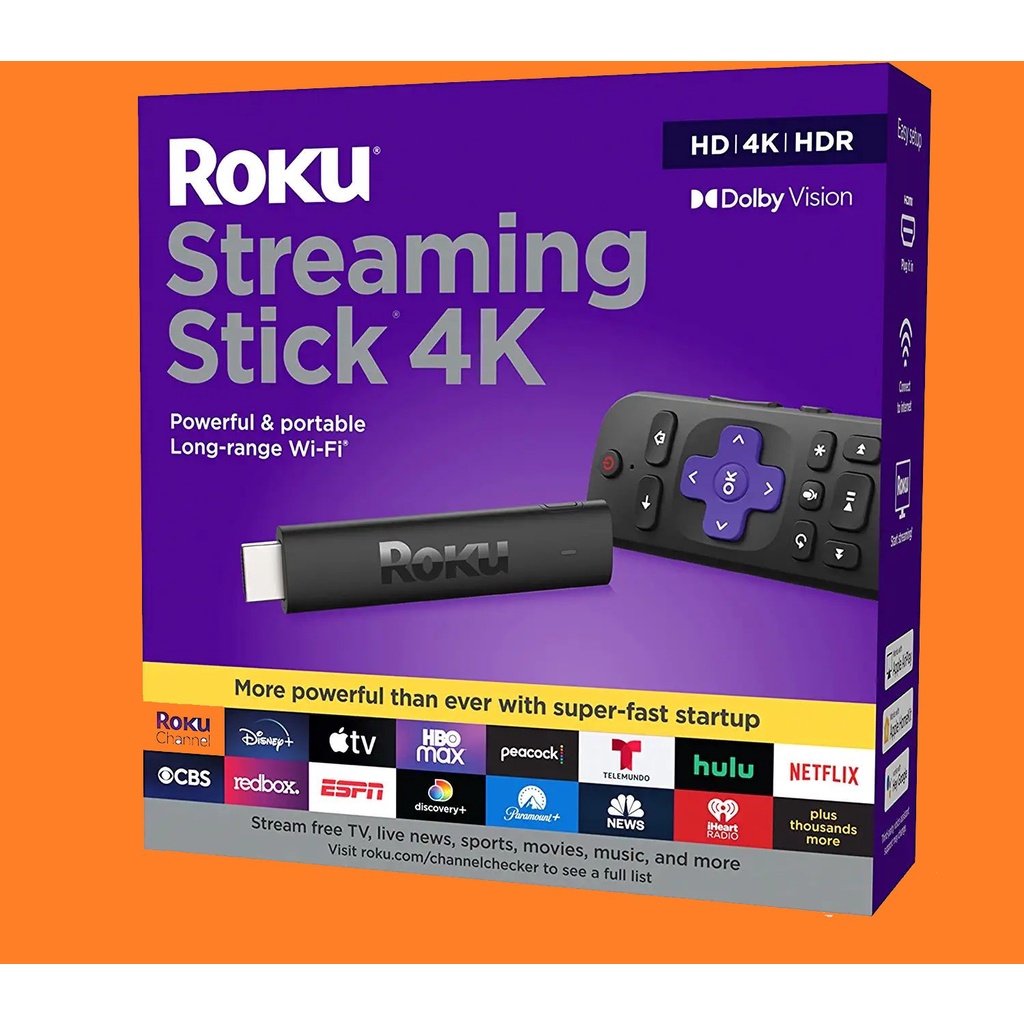 Roku Streaming Stick+ Plus 4K 2021 HDR Streaming Media Player Dolby