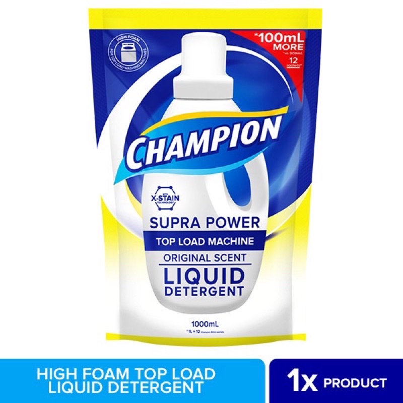 Champion Liquid Detergent for TOPLOAD Washing Machines Shopee