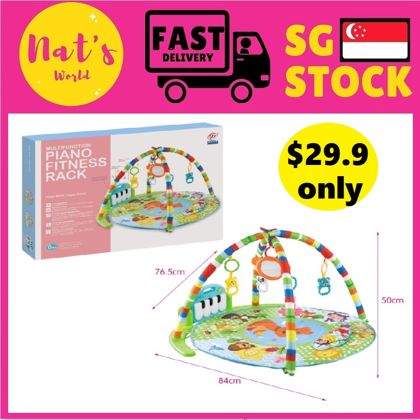 Baby Playmat Activity Gym Play Mat Foldable Playmat Crawling Mat (kandy