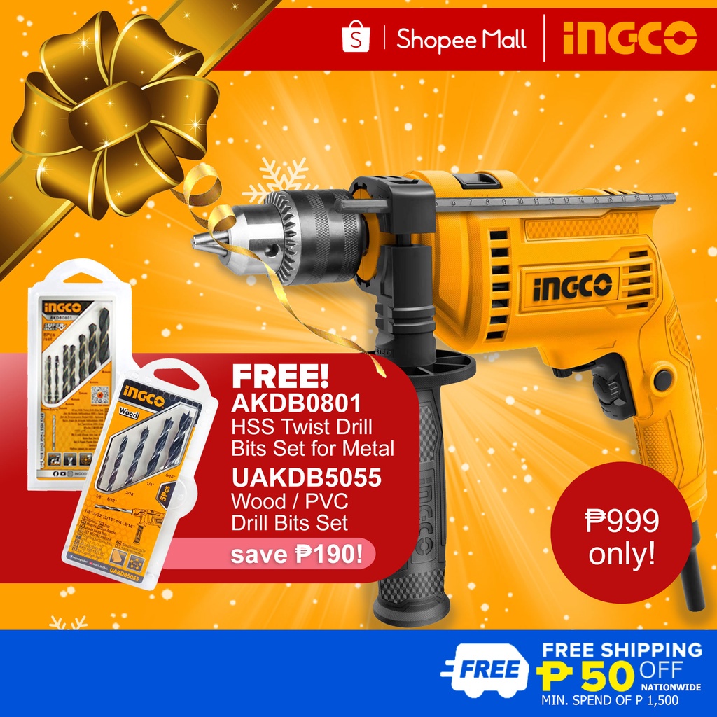 Ingco ID68016P 680W Impact Drill 13mm with Hammer Function SUPER SELECT