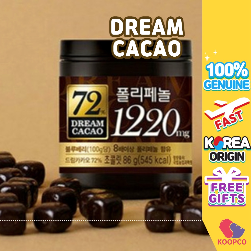 LOTTE Dream Cacao 72 Polyphenol Chocolate 86g / Korean food Shopee