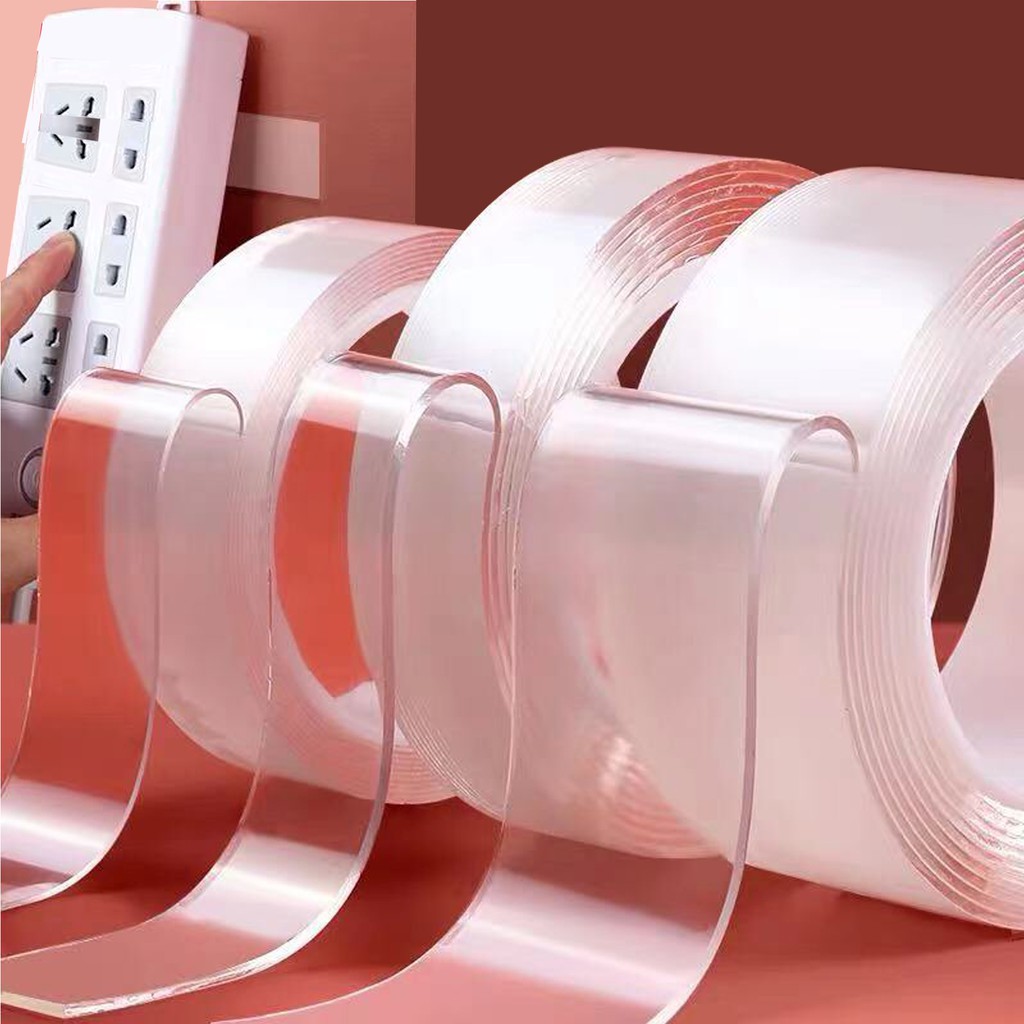 Double Sided Tape Heavy Duty Clear Removable Strong 2 Sided Acrylic