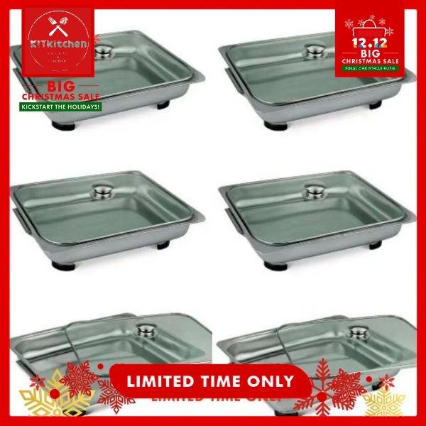 6 pcs set food warmer / tray /Glass Cover with Handle Shopee Philippines