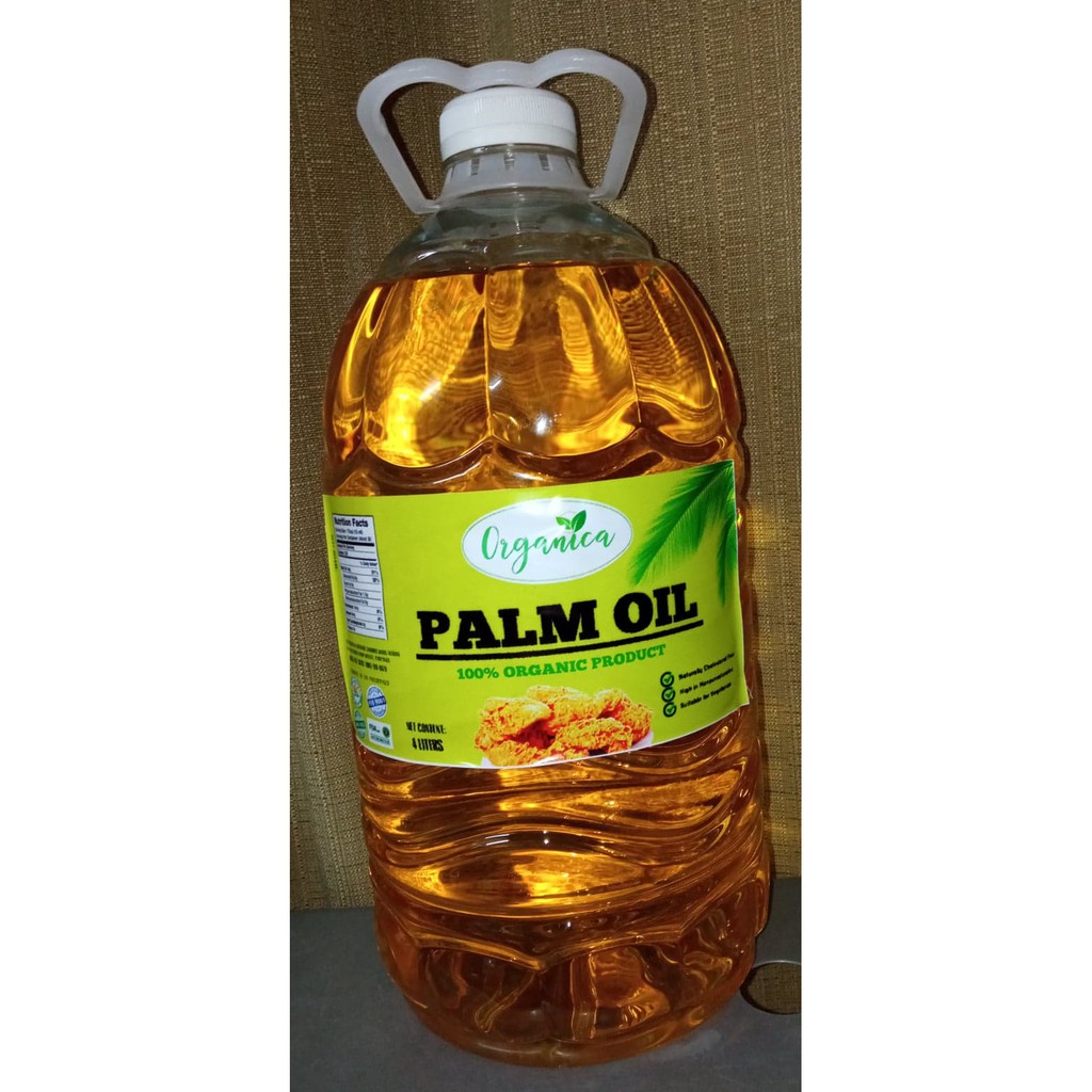 ORGANICA PALM OIL 100 ORGANIC PRODUCT 4 LITERS Shopee Philippines