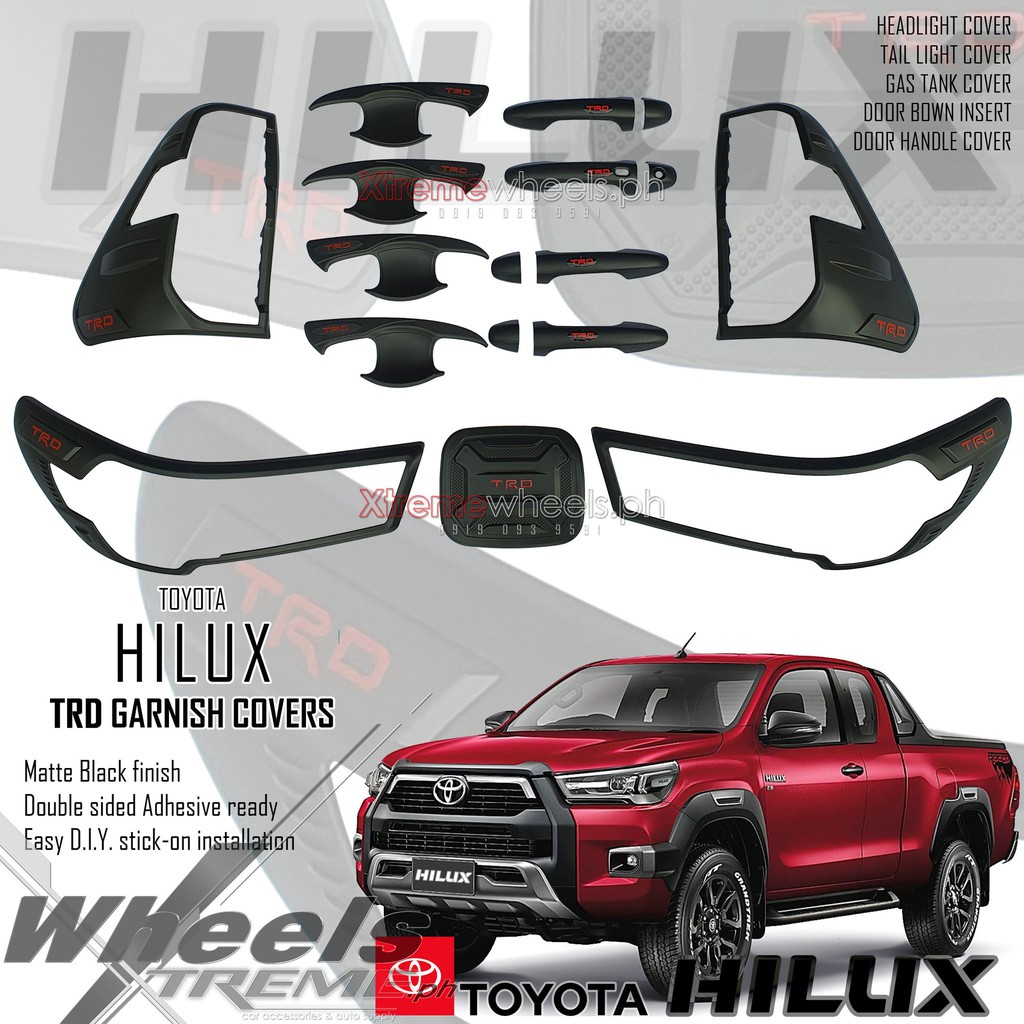 Hilux Conquest only 20212022 TRD Combo set Matte black Thailand Made