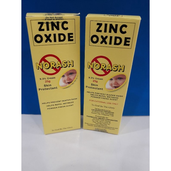 NO RASH (zinc oxide) 9.3 cream 25grams Shopee Philippines