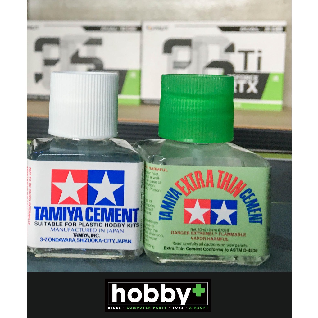 TAMIYA CEMENT 40ML (REGULAR / EXTRA THIN) Shopee Philippines