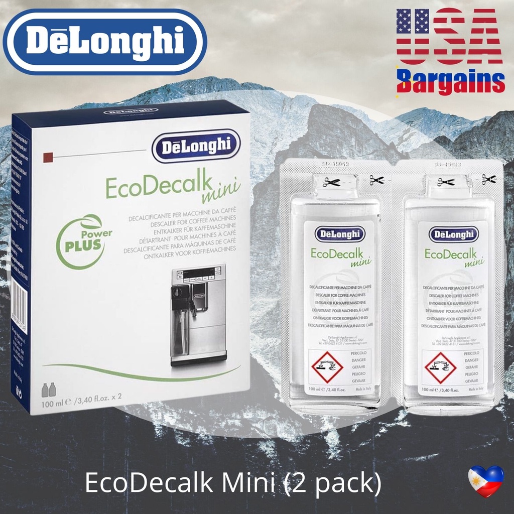 Delonghi Descaler EcoDecalk Mini DLSC200, Universal Descaling Solution
