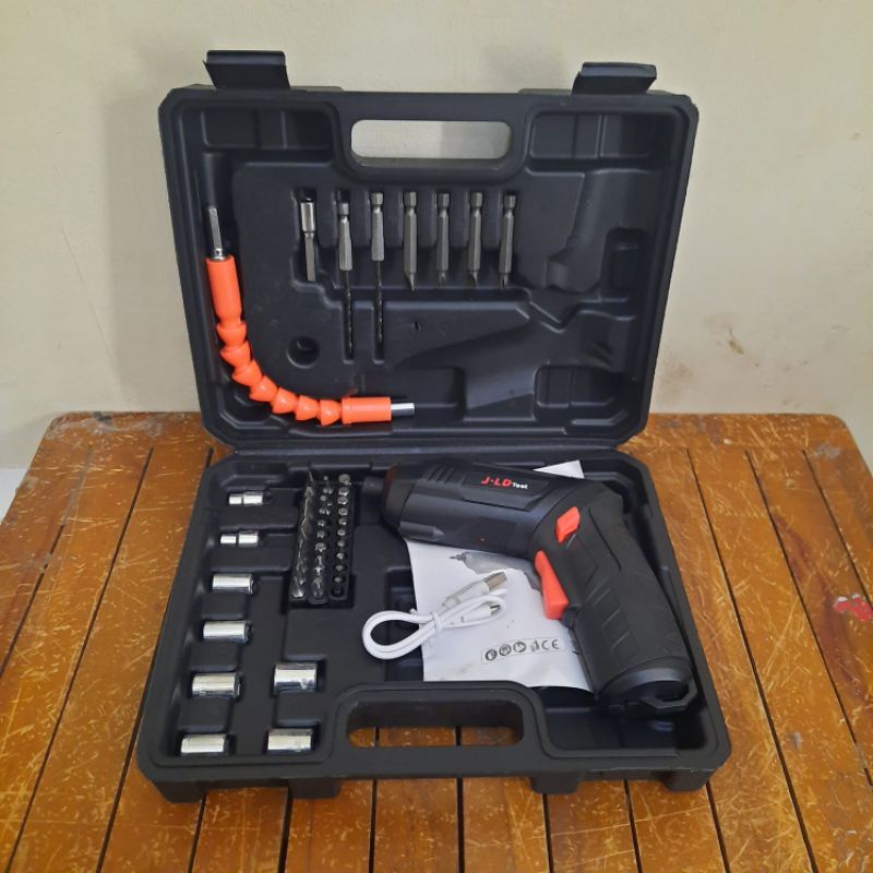 Cordless Screwdriver JLD Tool 4,2 v Bor Obeng Baterai Fullset JLD Tool Shopee Philippines