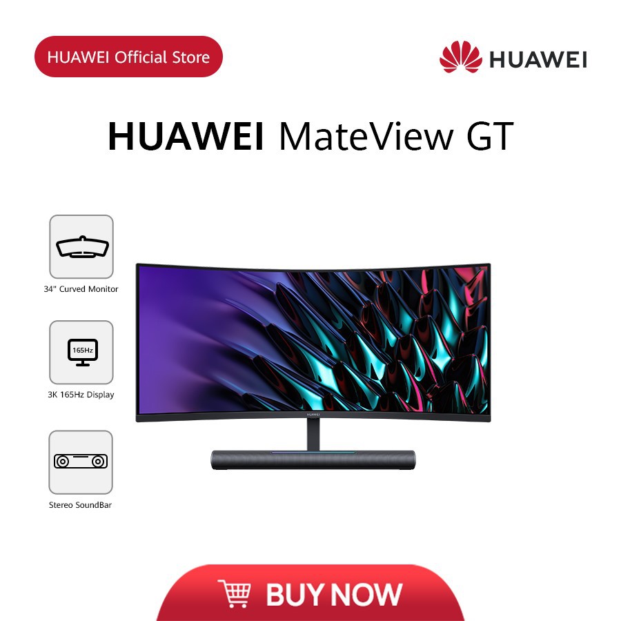 HUAWEI MateView GT Ultrawide HighRefresh Monitor 34'' Curved
