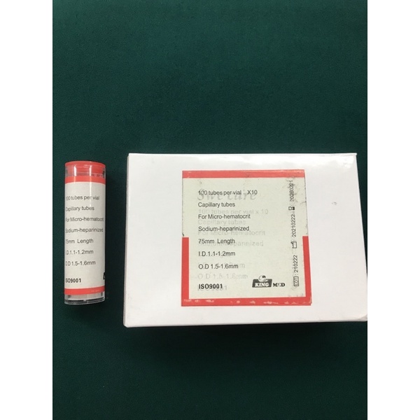 Capillary Tubes for MicroHematocrit Sodiumheparanized Shopee
