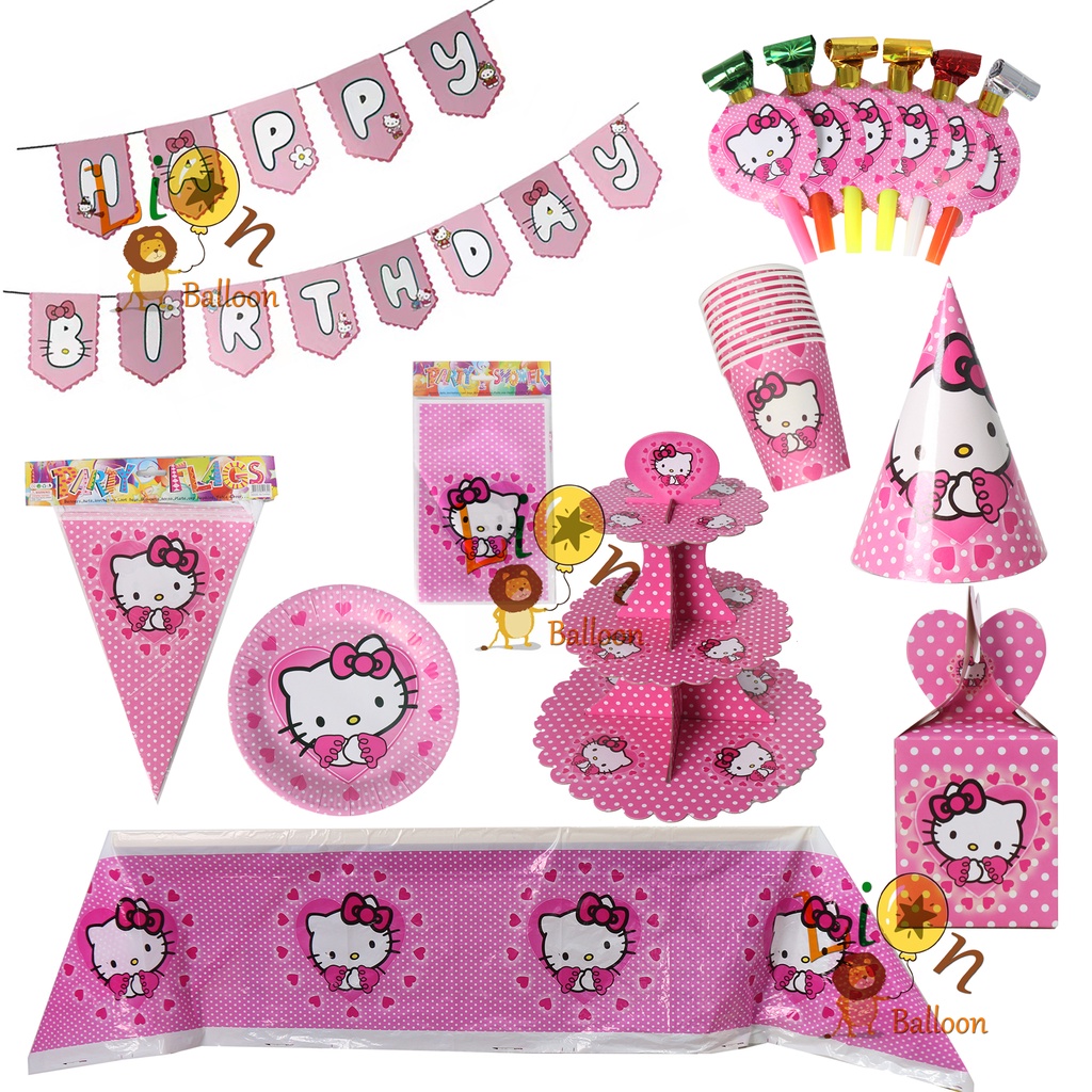 Hello Kitty Theme Party Needs Party Supplies Kids Birthday Decoration