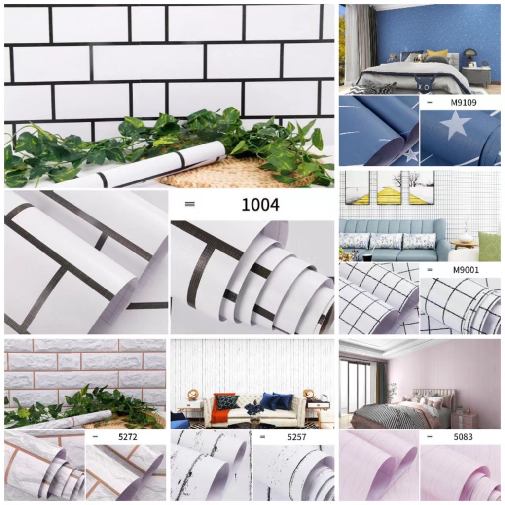 HJQ Wallpaper Bricks Design For Living Room,Kitchen,bedroom Waterproof