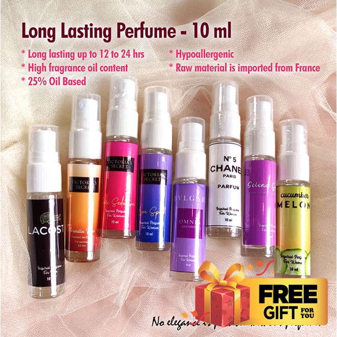 55 Best Selling Long lasting perfume 10ml. COD Available! Shopee