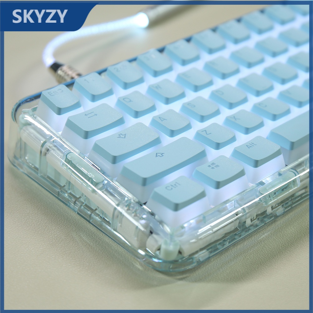 New Pudding Keycap OEM Profile PBT Material RGB Light Transmission