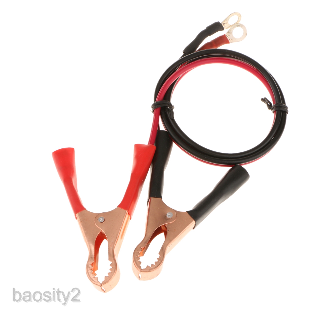 1 Pair Car 50AMP Battery Alligator Clips Clamp Cable for High Power