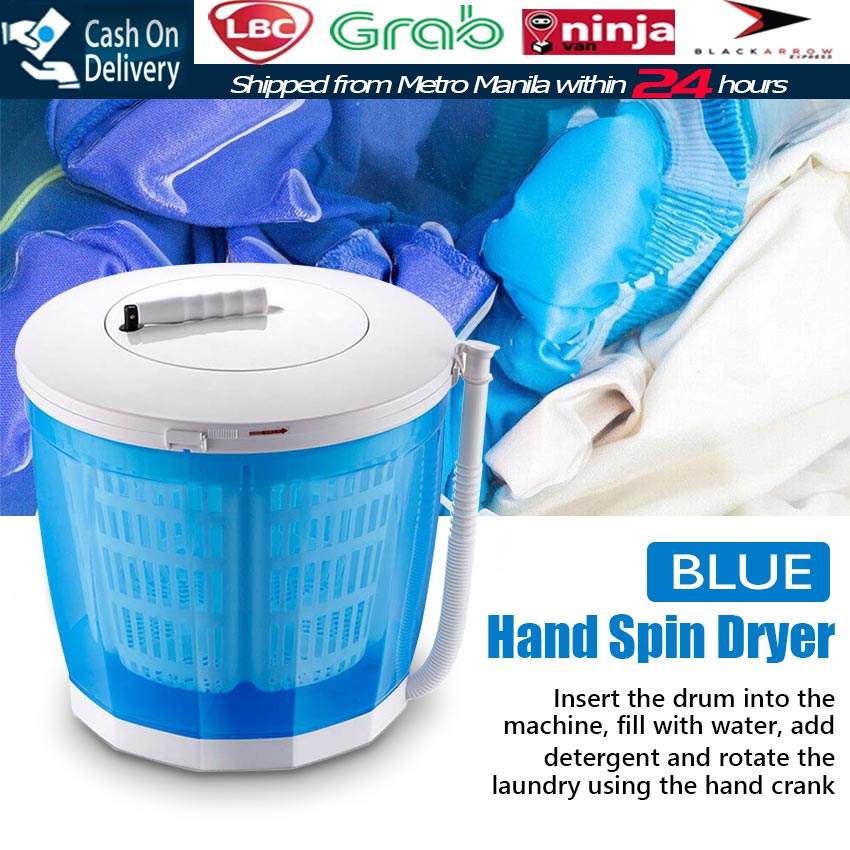 【Fast Delivery】Portable2in1 Spin Dryer Hand Washing Machine Washing Dehydrating Machine Spin