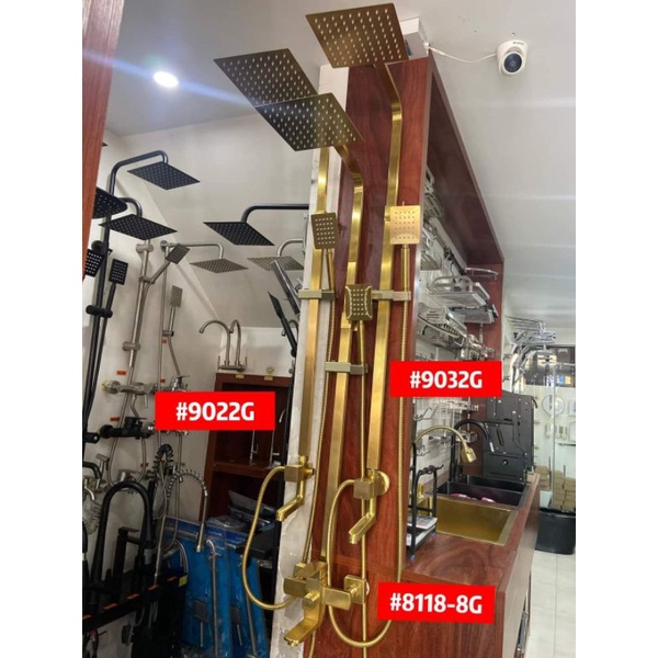 Nano Gold Finished 304 Stainless Shower Set Shopee Philippines