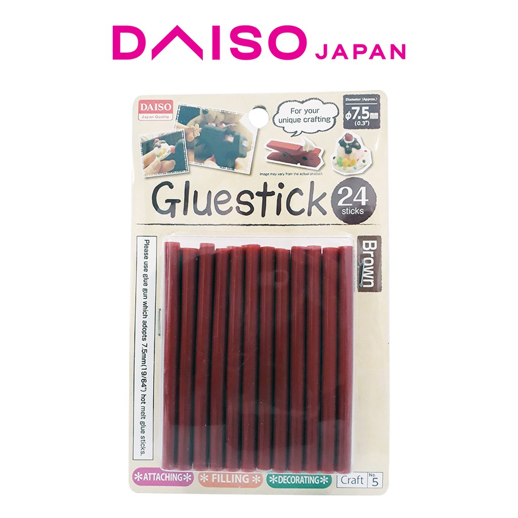Daiso Brown Glue Sticks 24 pcs Shopee Philippines