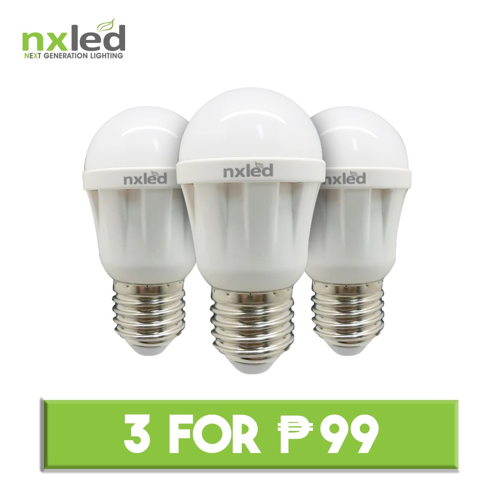 Nxled 2 Watts LED Bulb (ANXA452WDL) 3 for Php 99 Shopee Philippines