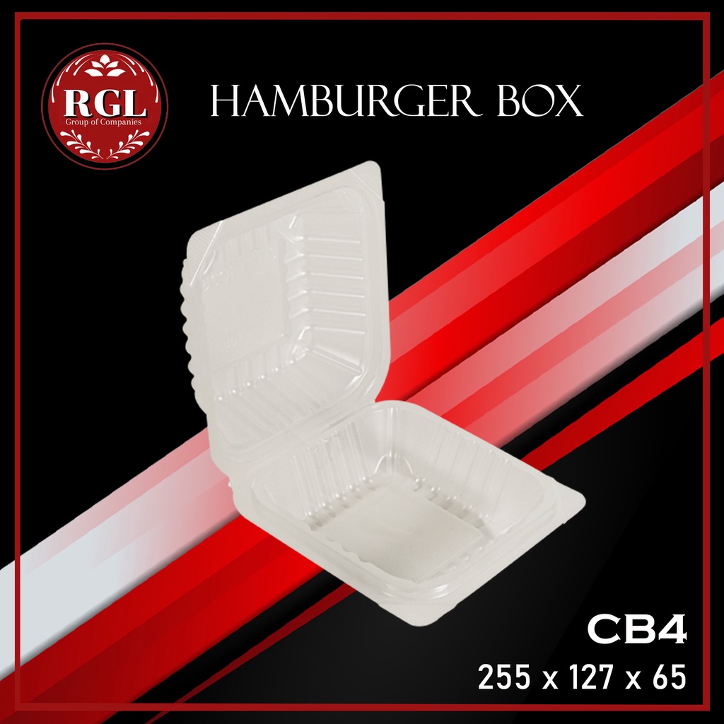 CB4 Microwavable Clamshell Hamburger Box Container 50s Shopee Philippines