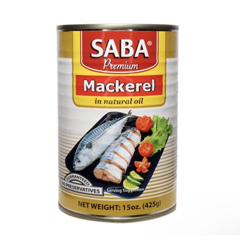 Saba Mackerel in Natural Oil 425g Shopee Philippines