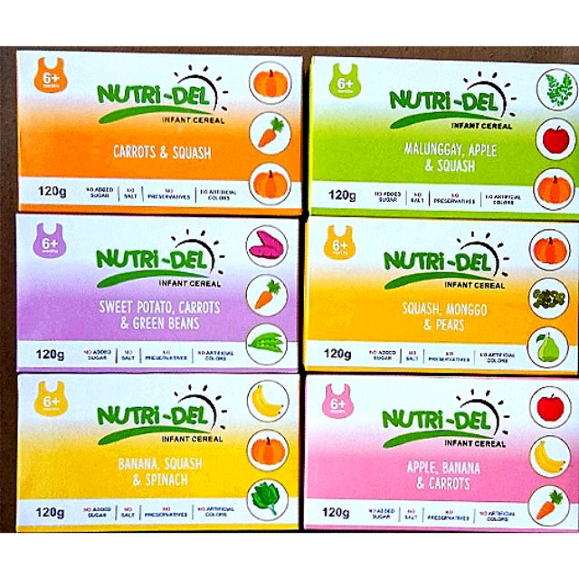 NUTRIDEL 120g BABY CEREAL Baby Food (Nutridel) Shopee Philippines
