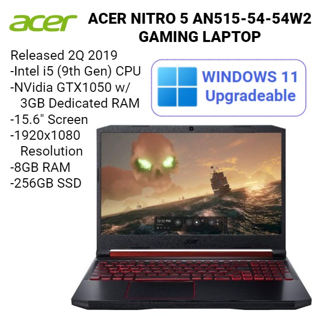 Acer Nitro 5 AN5155454W2 Gaming Laptop Shopee Philippines