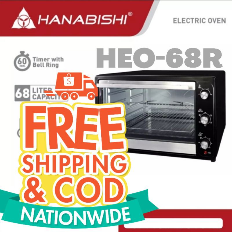 Hanabishi 68 L Convection Oven Certified Genuine Parts HEO68R Shopee Philippines