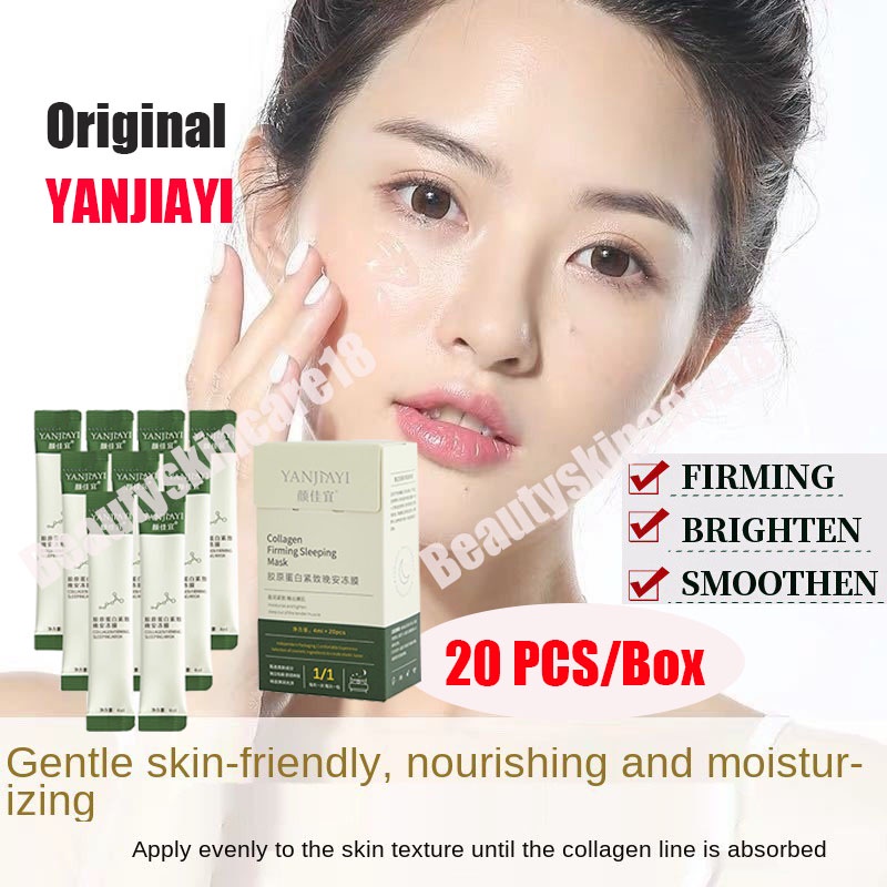20PCS/BOX YANJIAYI Collagen Firming Sleeping Mask Original Legit Men