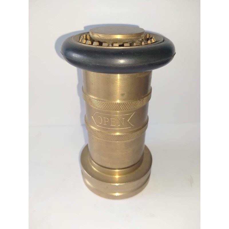 Fire Hose Nozzle, 11/2 NST, Adjustable Industrial Fog Nozzle, 75 GPM