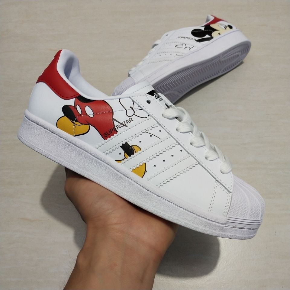 adidas superstar Mickey Mouse women and men white shoes Shopee