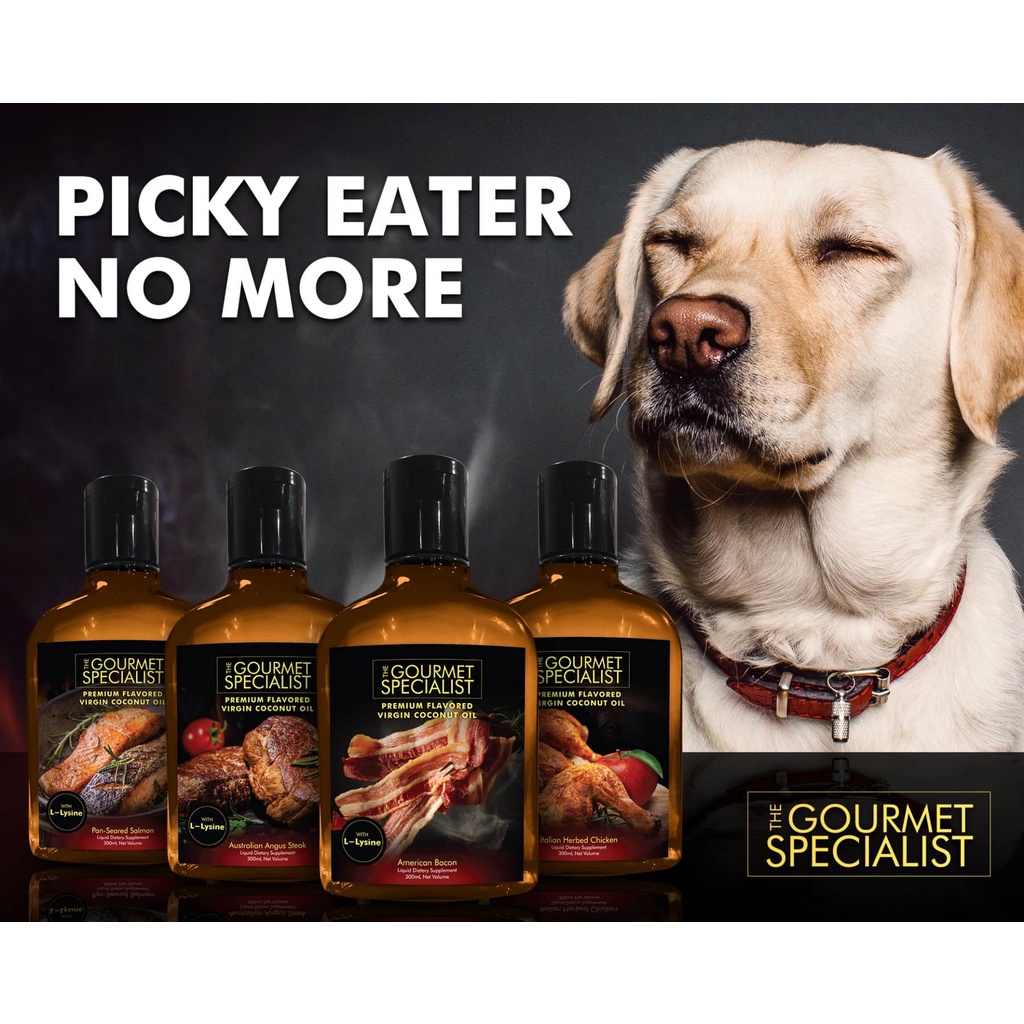 The Gourmet Specialist Premium Flavored Virgin Coconut Oil (VCO) 300mL for Dogs and Cats