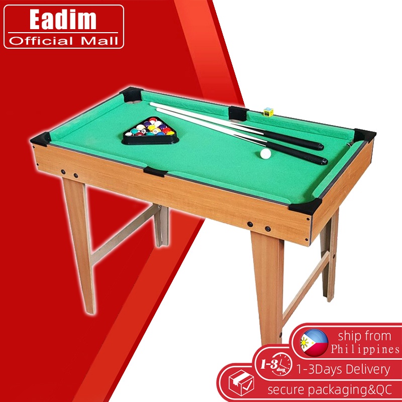 Mini Billiard Table for Kids Wooden With Tall Feet Pool Table Set Taco