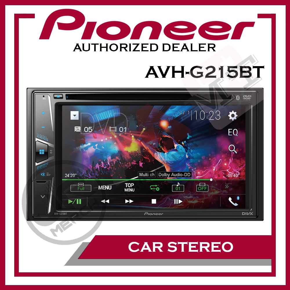 Pioneer (AVHG215BT) 6.2 InDash 2 Din Media Car Stereo Receiver WVGA Touchscreen Display