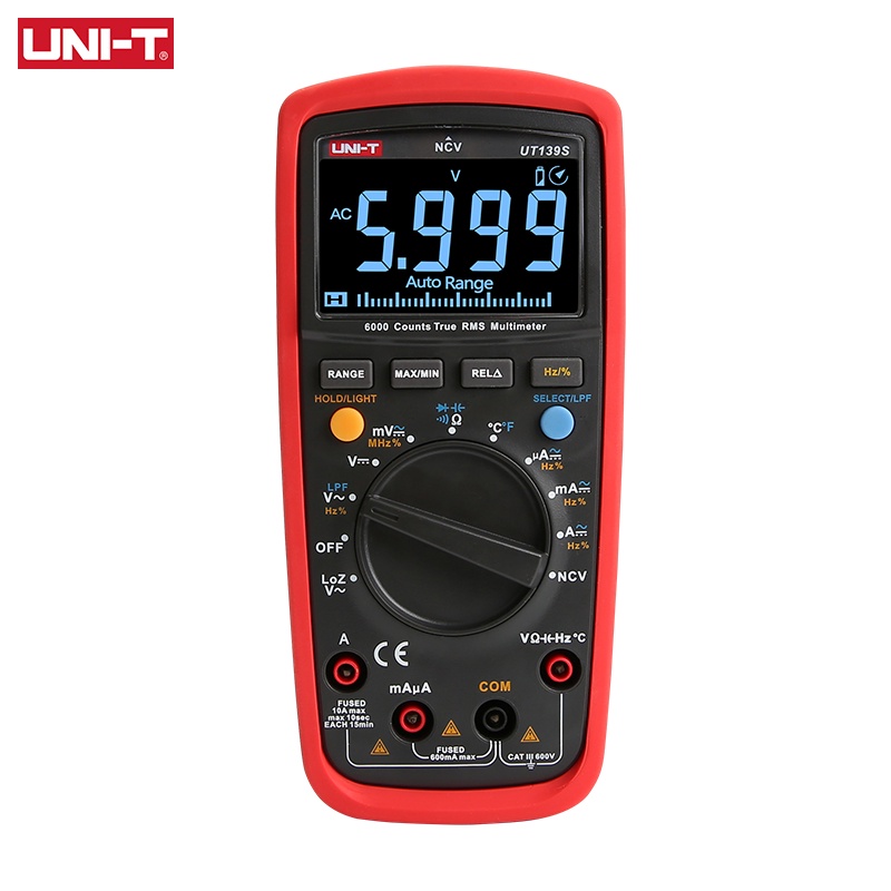 UNIT UT139S True RMS Digital Multimeter Temperature Probe ACV LPF LoZ function Shopee Philippines