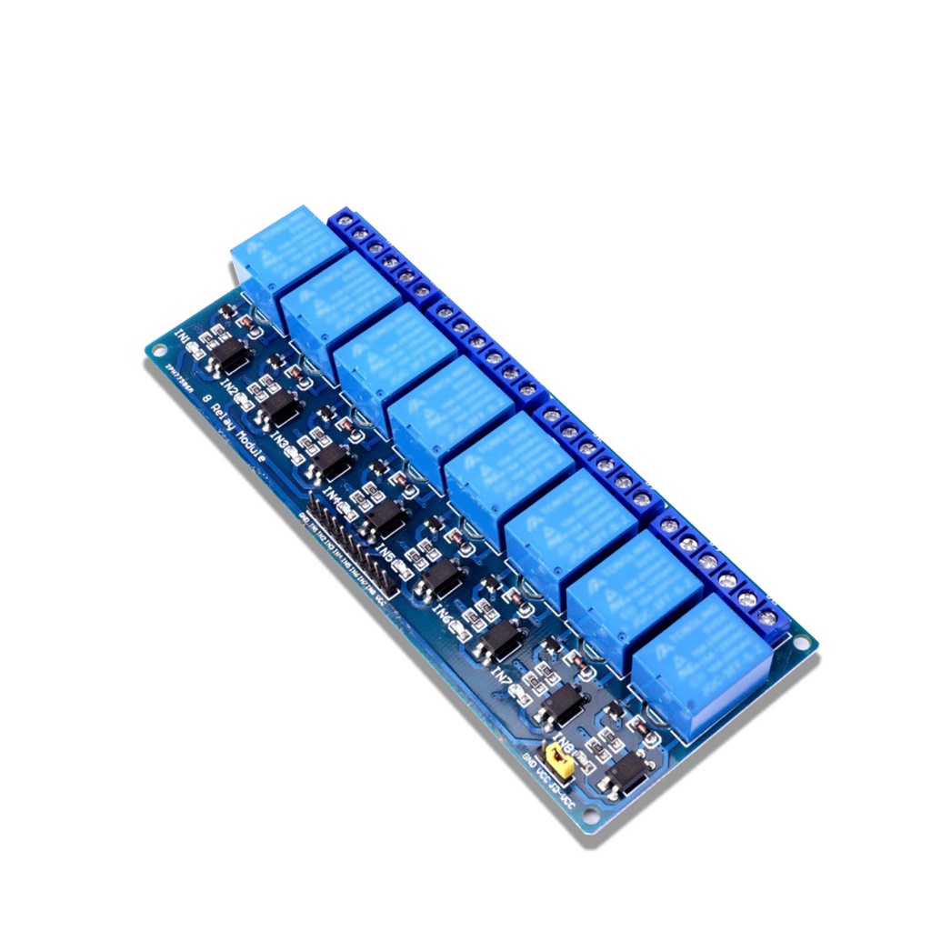 Boontech 24Vdc 8Way Relay Module with Optocoupler Isolation LowLevel